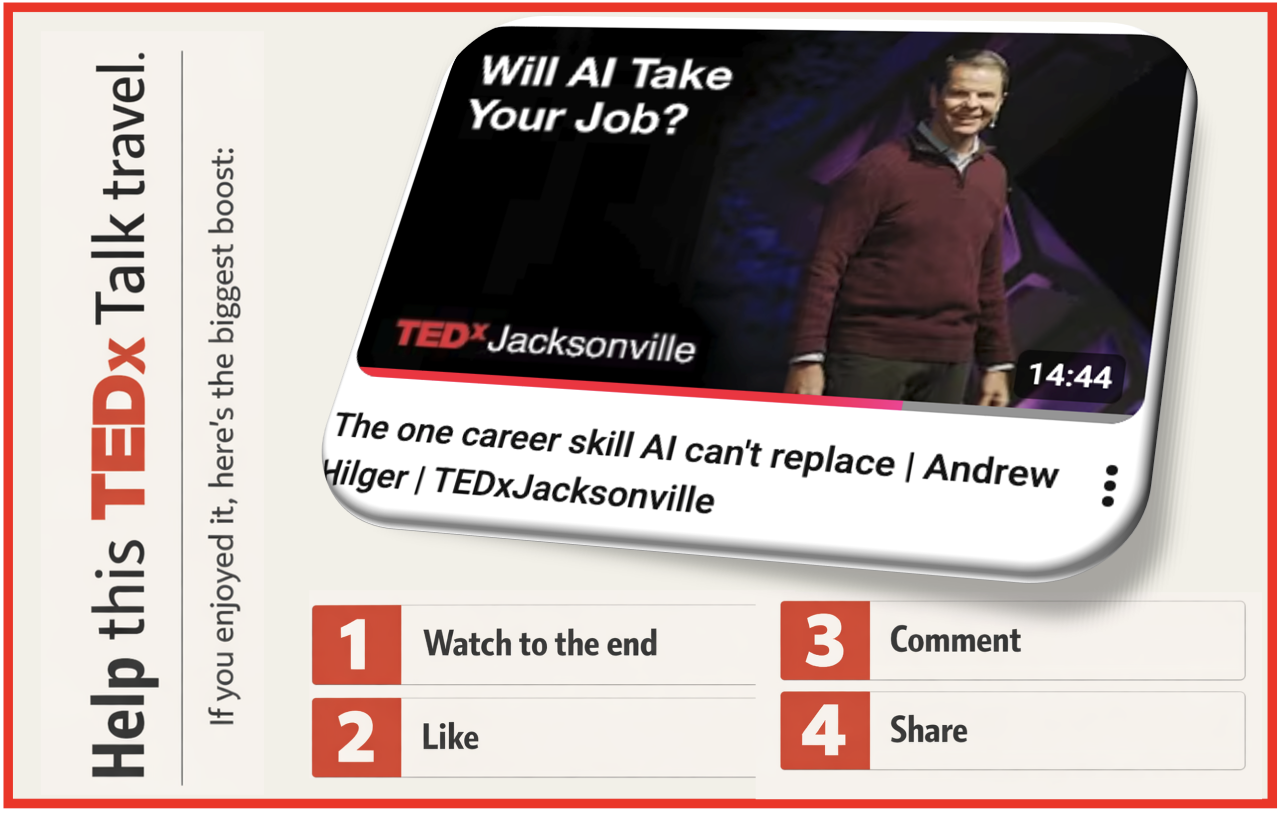 TEDx Talk Live! — The One Career Skill AI Can’t Replace